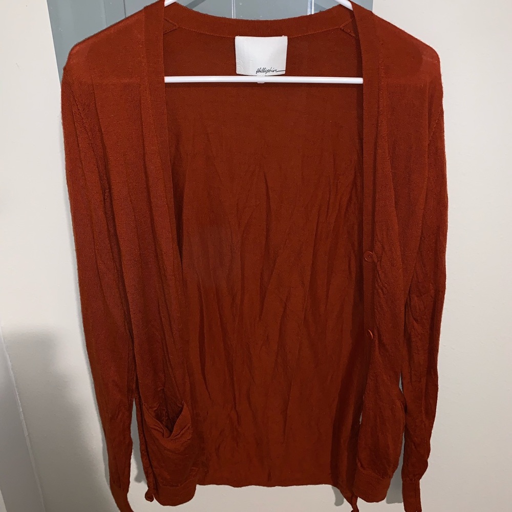 Rust 3.1 Phillip Lim Wool Cardigan